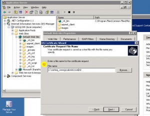 Install Thawte SSL Certificate IIS 6.0 Windows Web Server Procedure 8