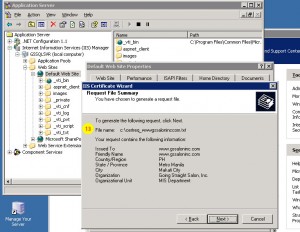 Install Thawte SSL Certificate IIS 6.0 Windows Web Server Procedure 9