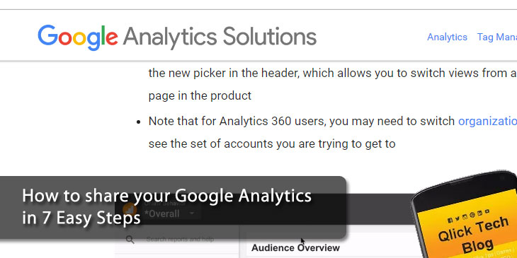 How to share your Google Analytics in 7 Easy Steps
