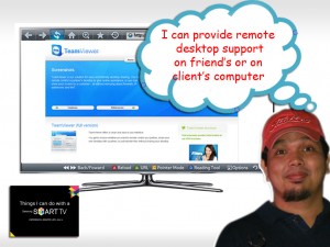Remote Desktop Support using Samsung Smart TV